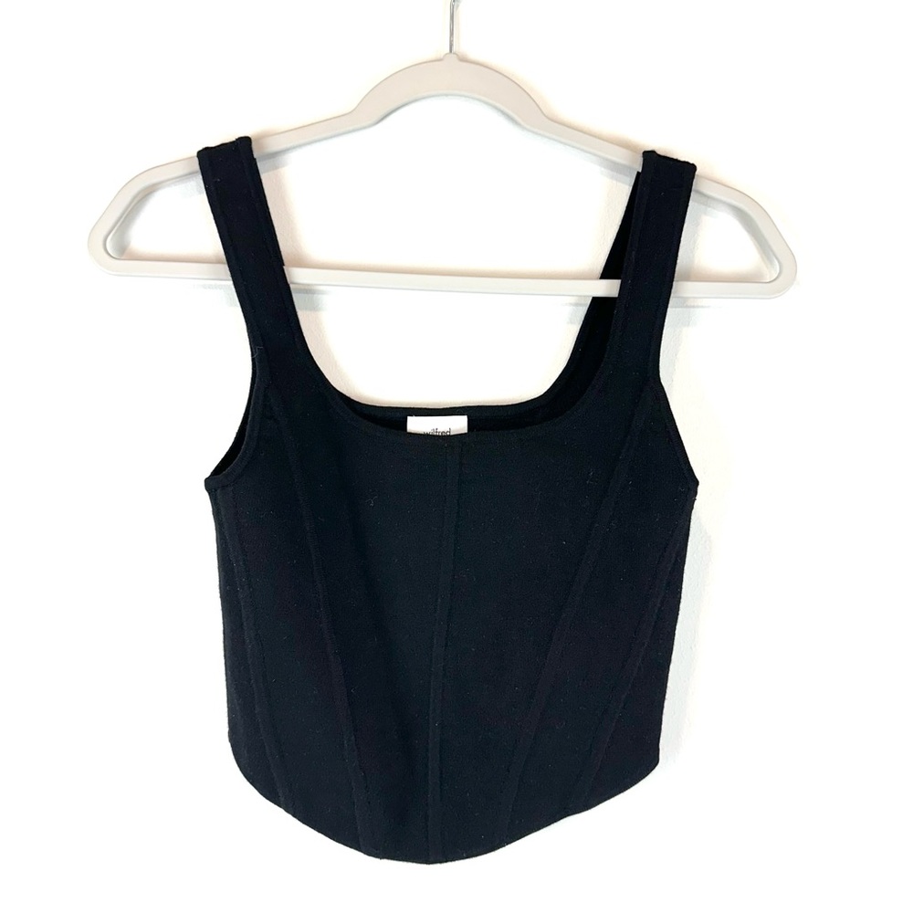 Wilfred Black Scoop Neck Tank Top
